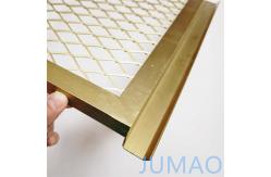 China Champagne Gold Architectural Expanded Metal Copper Mesh supplier