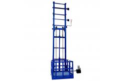 China 1 Ton Hydraulic Single Guide Rail Freight Elevator For Warehouse supplier