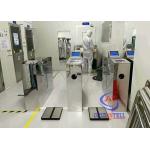 35 Person / Min Flap Barrier Gate Retractable Arm Drop Rfid Control Plus Esd Checker for sale