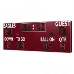 American Type Electronice Digital LED Football Scoreboard in Red Color for sale