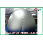Silver Round  5m Inflatable Planetarium Dome With Projection Cloth Projection Tent