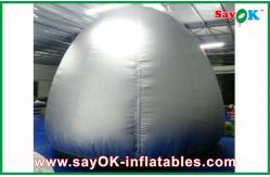 China Silver Round  5m Inflatable Planetarium Dome With Projection Cloth Projection Tent supplier