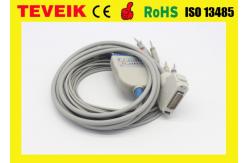 China ECG cable with integrated 10 lead wires for Fukuda ME EKG machine supplier
