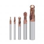 DLC Coated Carbide Cutter Tool for Metal , 2 Flute Cutting Tools Milling Cutters Ball Nose End Mill for sale