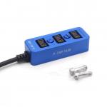 D-tap Camera power three way splitter Power Tap to 3 Female D-Tap P-Tap Hub  Metal case with 1/4 screw for sale