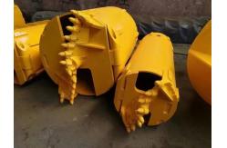 China Foundation Drilling Tools Double Bottom Clay Drill Bucket Rock Drill Bits Auger supplier
