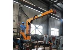 China 0.6t 5m Hydraulic Pedestal Mouted Small Marine Cranes supplier