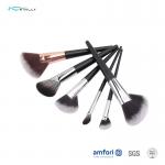 Private Label OEM Fan Wooden Handle Makeup Brushes for sale