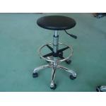 Swivel Round Clean Room Stools , Diameter 325mm Lab Stools With Wheels