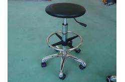 China Swivel Round Clean Room Stools , Diameter 325mm Lab Stools With Wheels supplier