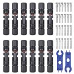 MC4 Male Female Solar PV Connectors 12 Pairs Plastic Material for sale