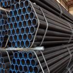 Gr A A53 Carbon Steel Tube Sch40 Black Mild Steel Pipe ERW for sale