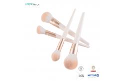 China Customized OEM Basic Makeup Brush Set Plastic Handle Synthetic Hair Makeup Brushes supplier