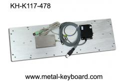 China Dustproof metal panel mount keyboard with trackball and number keypad supplier
