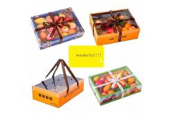 China ISO Luxury Cardboard Fruit Packaging Boxes With Transparent Cover supplier