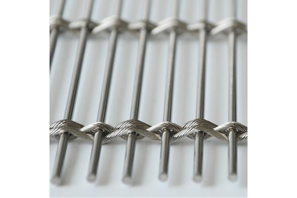 Aluminum Wall Cladding 2.0mm Decorative Wire Mesh 6x8cm