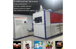 China Used Disposable Plastic Cup Making Machine Ice Cream Cup Plastic Thermoforming Machine supplier