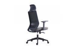 China Fabric Seat  Mesh Swivel Office Chair With Height Adjustable Headrest supplier
