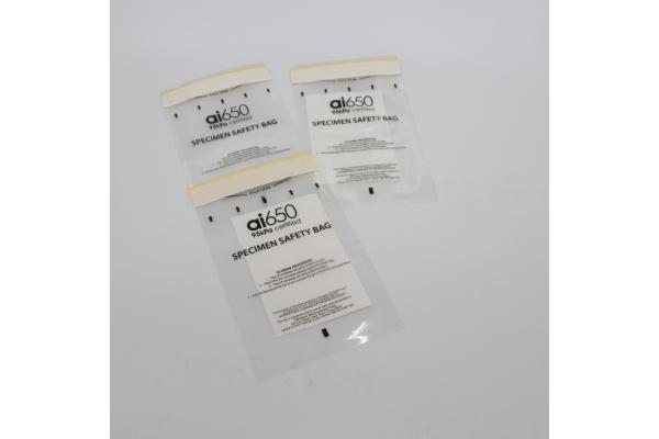 Custom Printed Plastic Zip Self Lock Medical Specimen Biohazard Bag Transparent