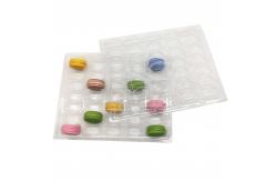 China 6 Pack Custom Macaron Clear Tray Recyclable Plastic Chocolate Tray supplier