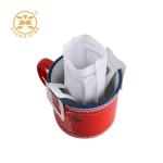 Custom Portable Hanging Ear Drip Coffee Bag Single Serve Disposable Drip Coffee Filter Bag For Travel for sale