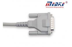 China Gold Plated Non Detachable 2.2M Schiller Cs200 Ecg Lead Wires supplier