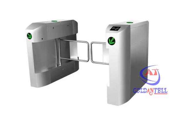 Waterproof Residential Swing Turnstile Gate Electronic RFID Barrier Gate For Gym