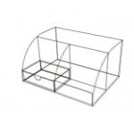 10x7.28x5 Luminous Clear Acrylic Desk Organizer