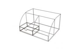 China 10x7.28x5 Luminous Clear Acrylic Desk Organizer supplier