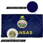 Water Resistant State Of Kansas Flag 3 X 5ft Outdoor Heavy Duty Dupont Nylon US Flags for sale