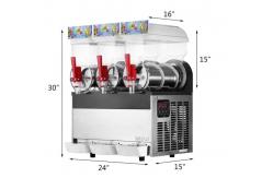 China CE Certificate 3 Flavors Ice slush Machine Milkshake Smoothie Frozen Slush Machines supplier