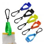 Plastic Glove Clips Multi-Color Custom Logo Safety Interlock Clips for Labor Work for sale