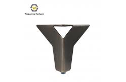 China Wanjusheng Furniture Hardware Furniture Feet Metal Gun Black Table Legs Modern Sofa Legs supplier
