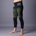 Men running pants with compression, black color with green.   Xll003 for sale