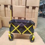 Multipurpose Folding Beach Wagon Push Pull Folding Wagon With Four Wheel 60KGS