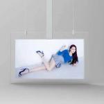 700 Nits Hanging Transparent LCD Screen 55inch OLED Double Sided Digital Display for sale