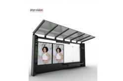 China Corrosion Resistant Prefab Bus Shelters With Real Time System supplier