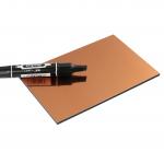 Corrosion Resistant Gold Mirror ACP Sheet Fireproof Multi Scene for sale