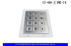 China Customizable Flat 12 Keys Industrial Numeric Keypad For Hard Environment Use supplier