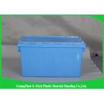 Standard Plastic Attached Lid Containers Foldable Large Distribution For Industry