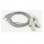1.2m Gold Plated Copper EEg Medical Cable Din 1 Pair DIN1.5 Socket Grey Color for sale
