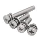 Right Hand Thread Cross Recessed Hexagon Bolt With Indentation And Washer Assemblies