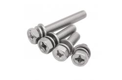 China Right Hand Thread Cross Recessed Hexagon Bolt With Indentation And Washer Assemblies supplier