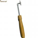 Beekeeper Beehive Tools Wooden Handle Spur Embedder With Small Gear For Beekeeping for sale