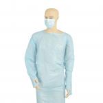 Anti Dirt CPE Disposable Protective Clothing With Thumb Loop for sale