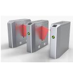 Waist Height Retractable 40W Stainless Steel Flap Turnstile 0.2s for sale