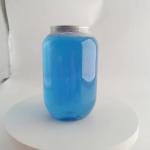 500ml Pet Can Bottle With Aluminum Lid Customized Logo For Juice Bubble Tea for sale