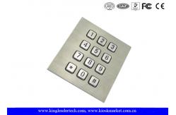 China Illuminated Backlit Metal Keypad 3x4 Matrix for Low-lit / Dark Envirement supplier