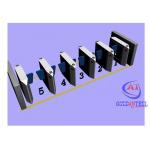 China Automatic Flap Barrier Gate High Security With Fingerprint / Face Recognition for sale