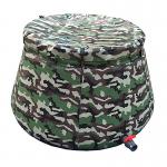 Portable 0.7mm PVC Tarpaulin Collapsible Water Storage Barrel 200L for sale